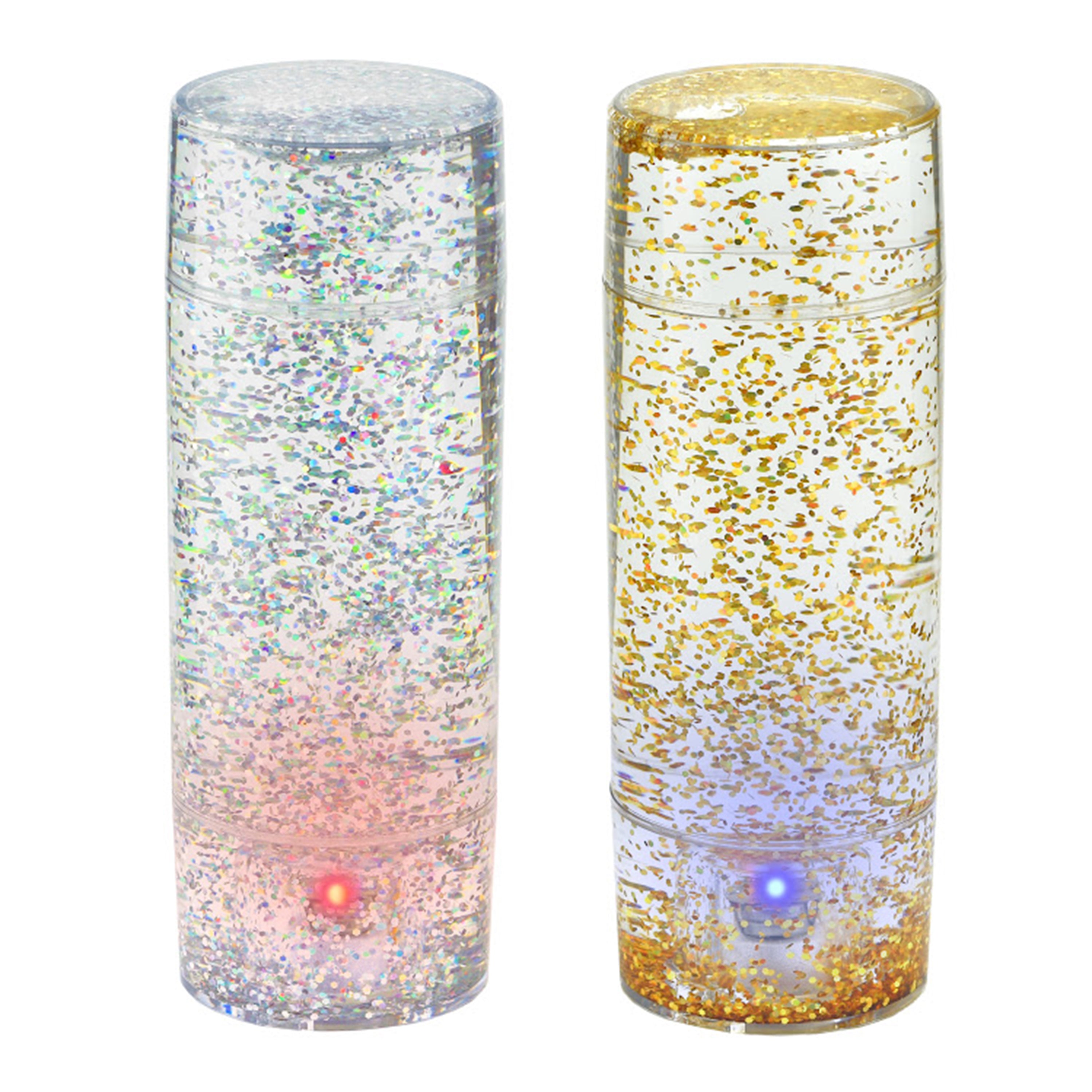 Glitter LED Calm Down Jar - 2 Pack