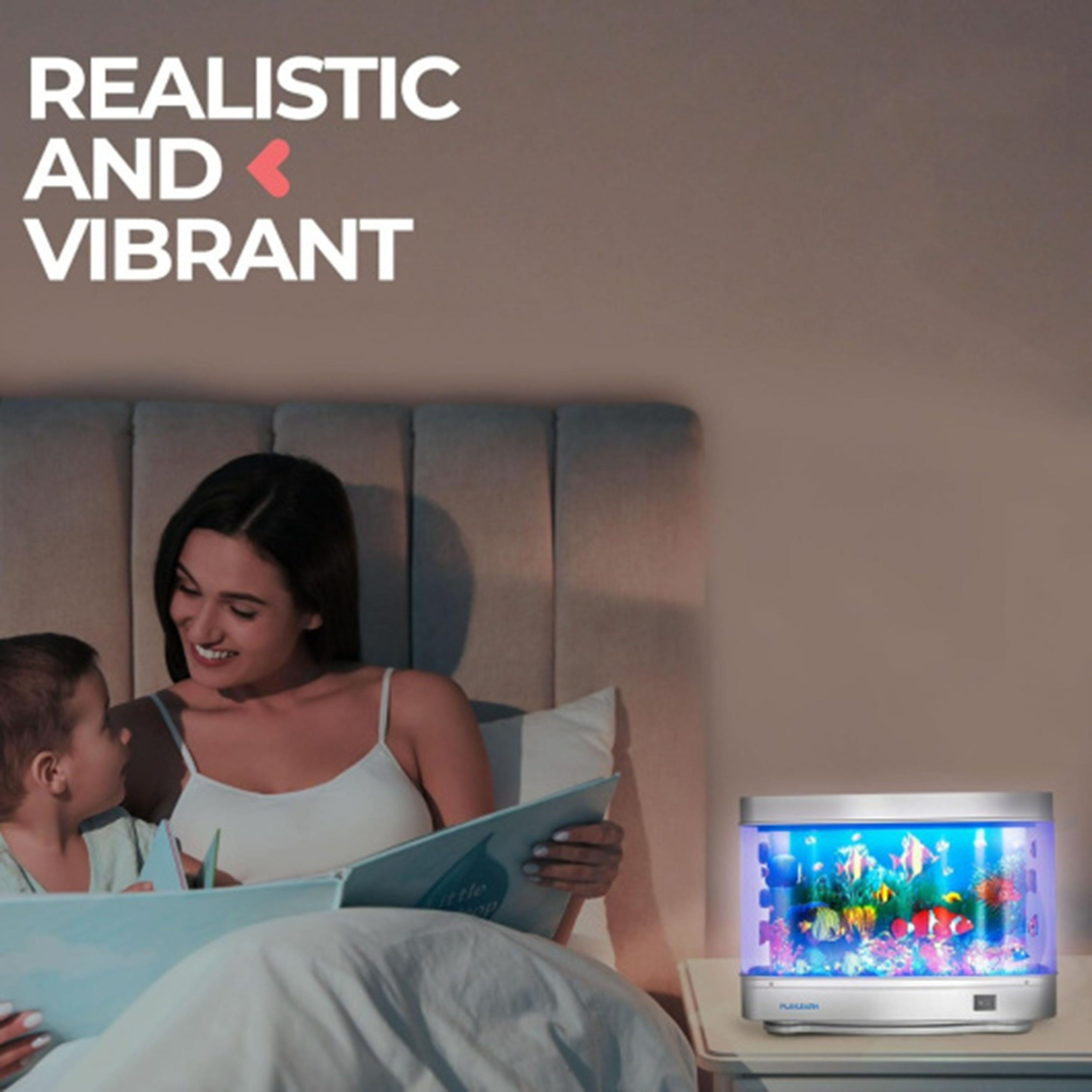 Mini Aquarium Lamp with Rolling Screen