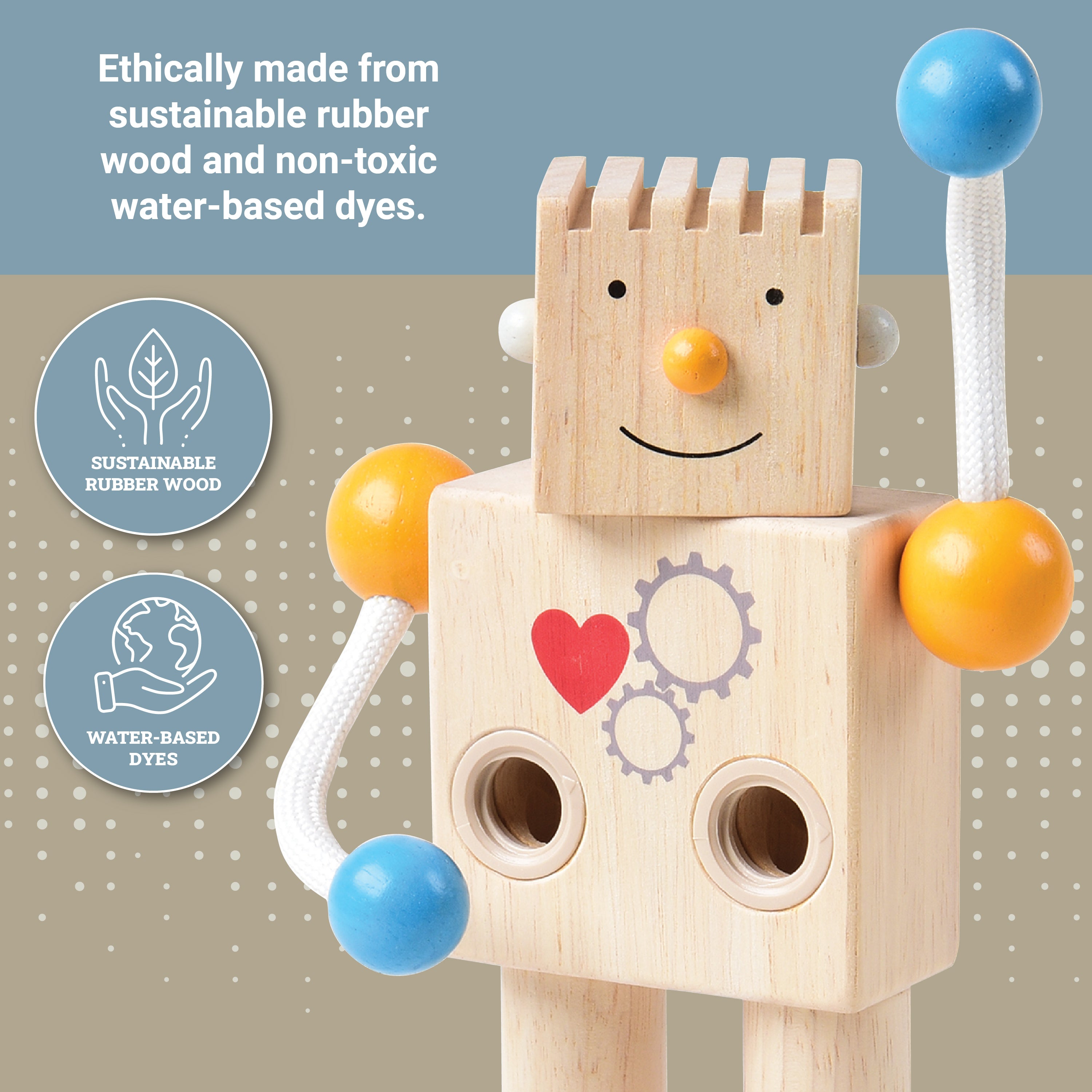 Build-A-Robot Emotion Learning Toy | Sustainable Wooden Toy