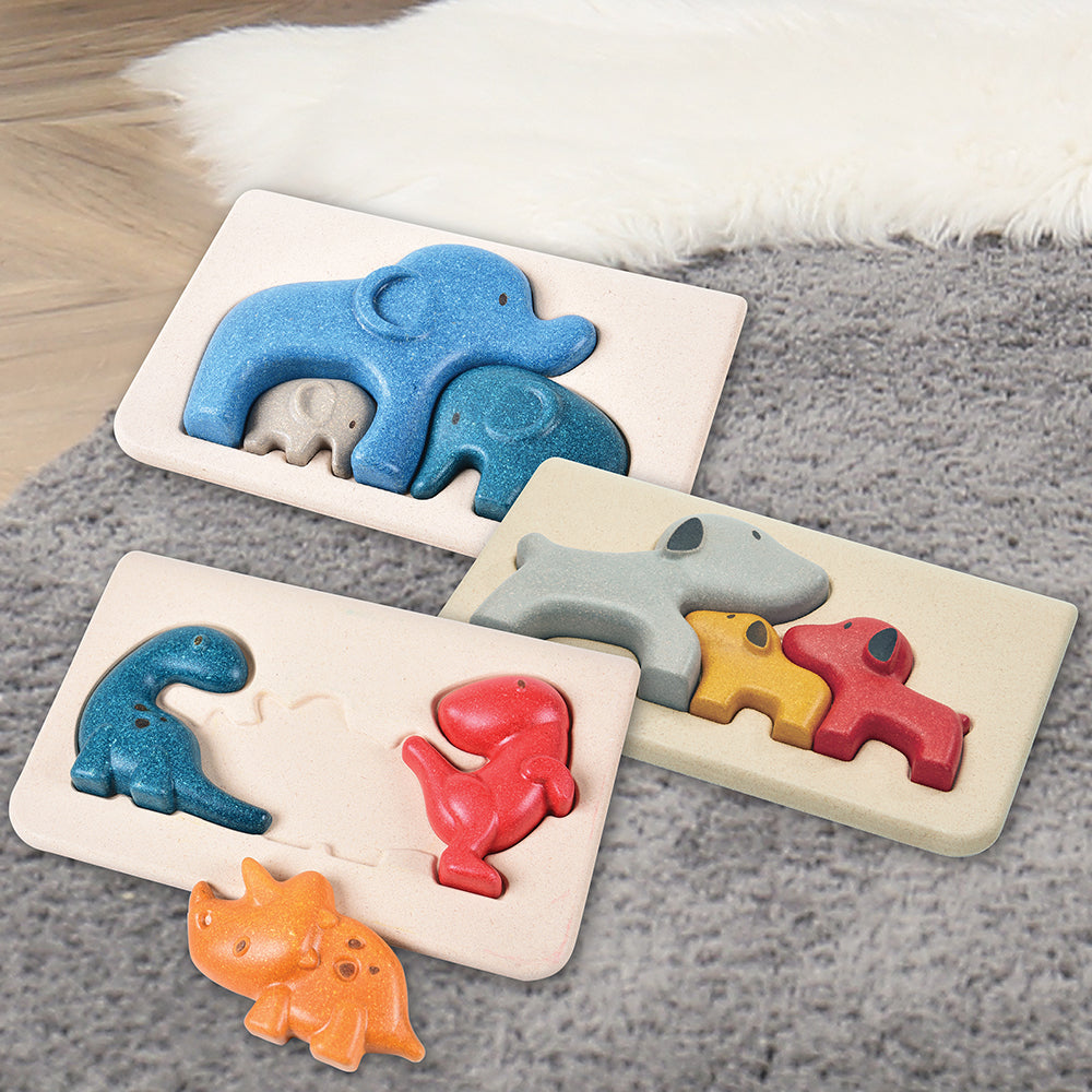 Chunky Animal Puzzle Set | Eco-Friendly, Multi-Purpose Learning Toy in the Classroom