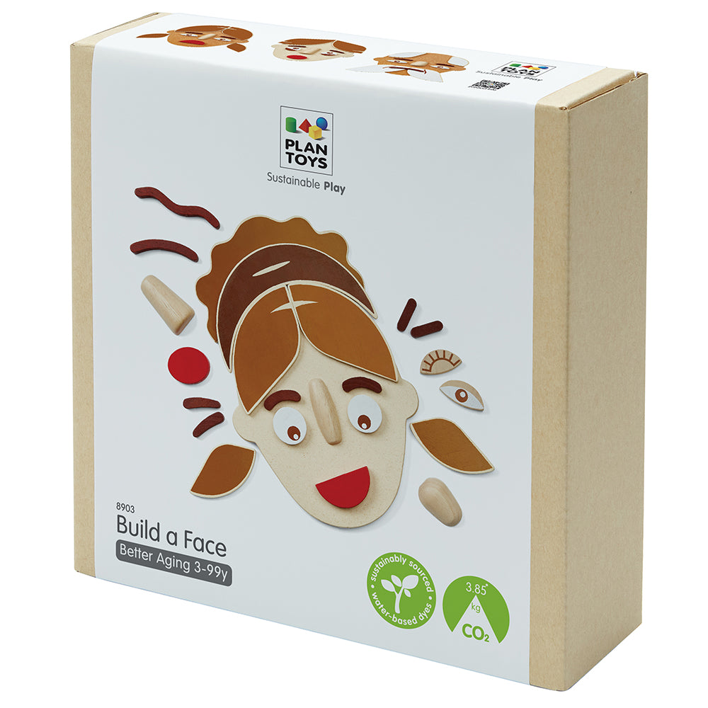 Plan Toys Build A Face Interactive Emotion Set Packaging