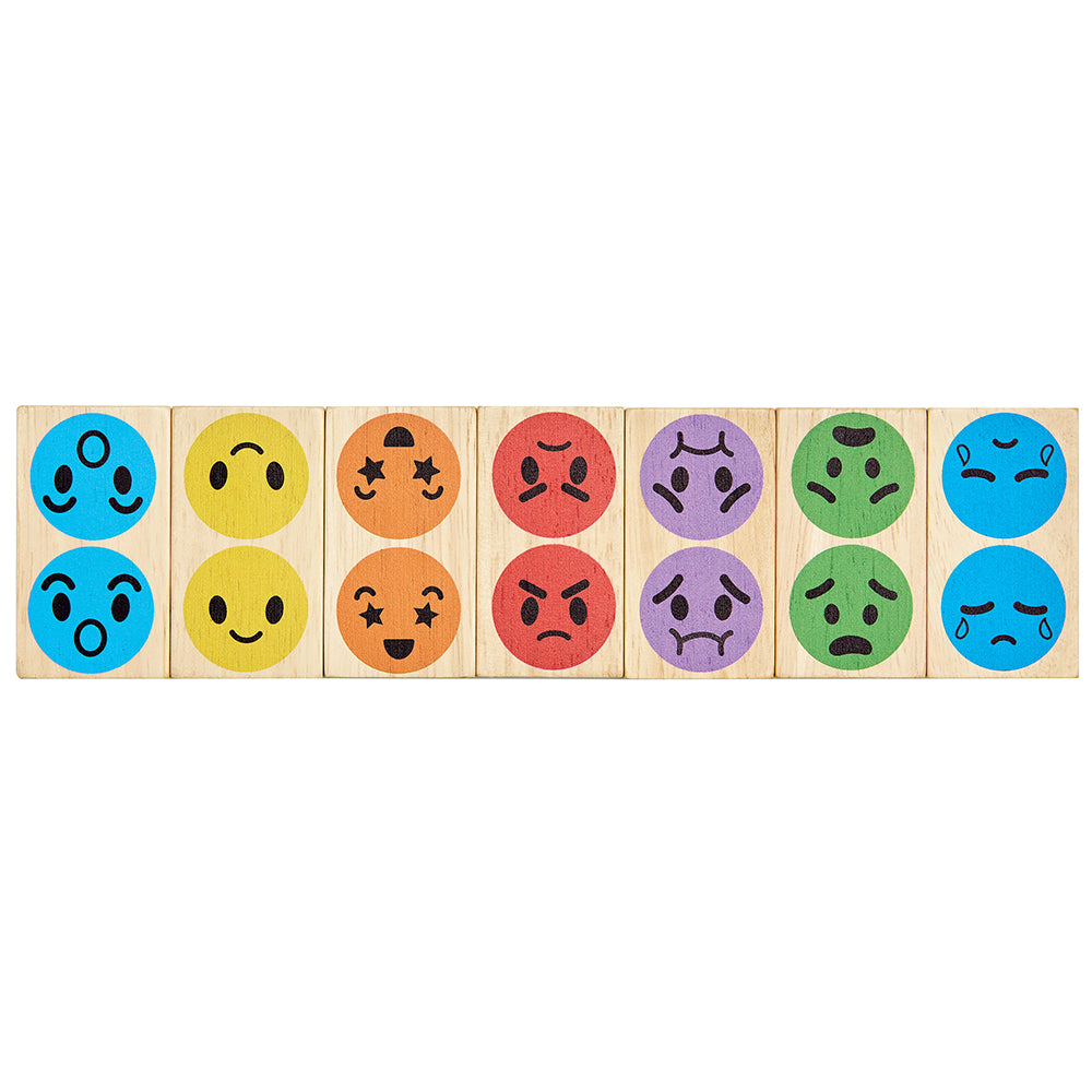 Emotion Dominoes Wooden Tiles