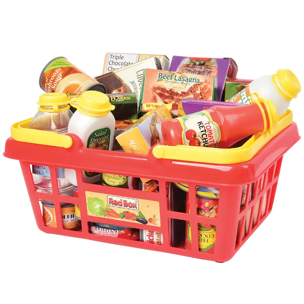 Pretend Play Food in Shopping Basket