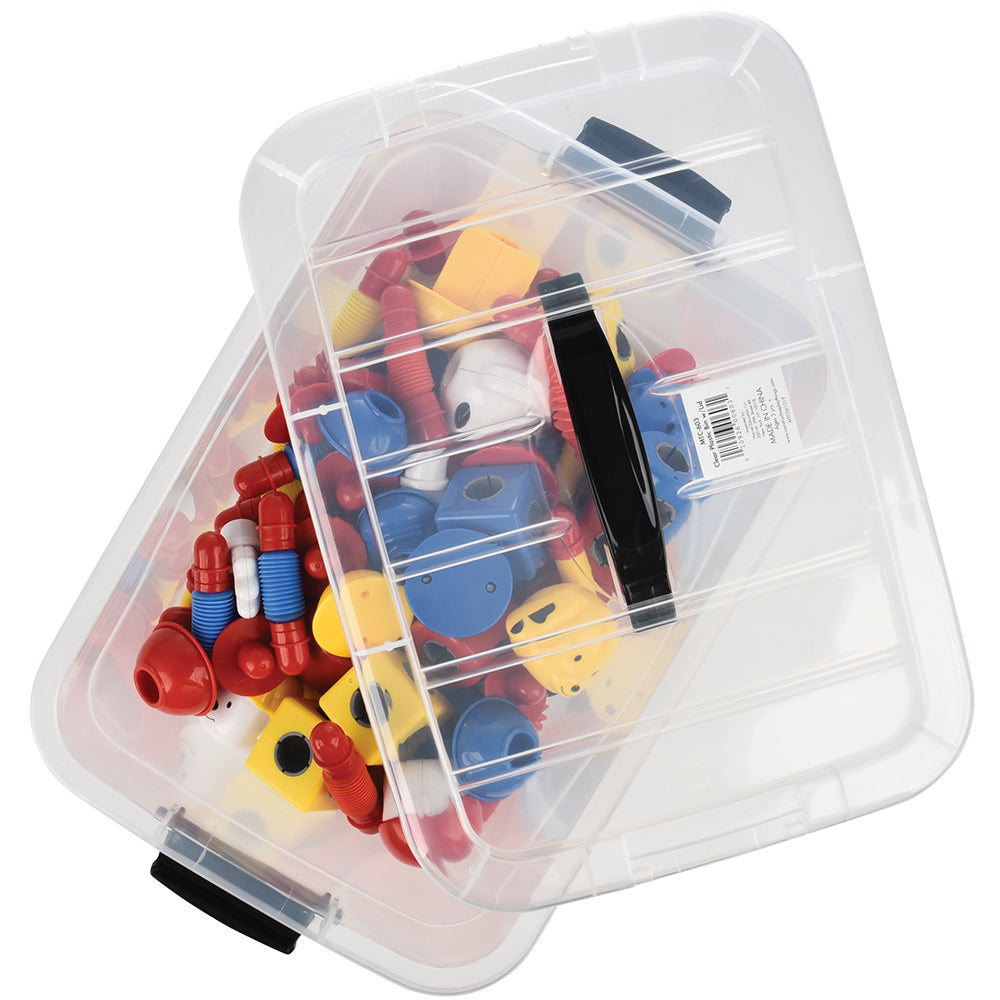 Popping Pals Building Set Inside Storage Tub