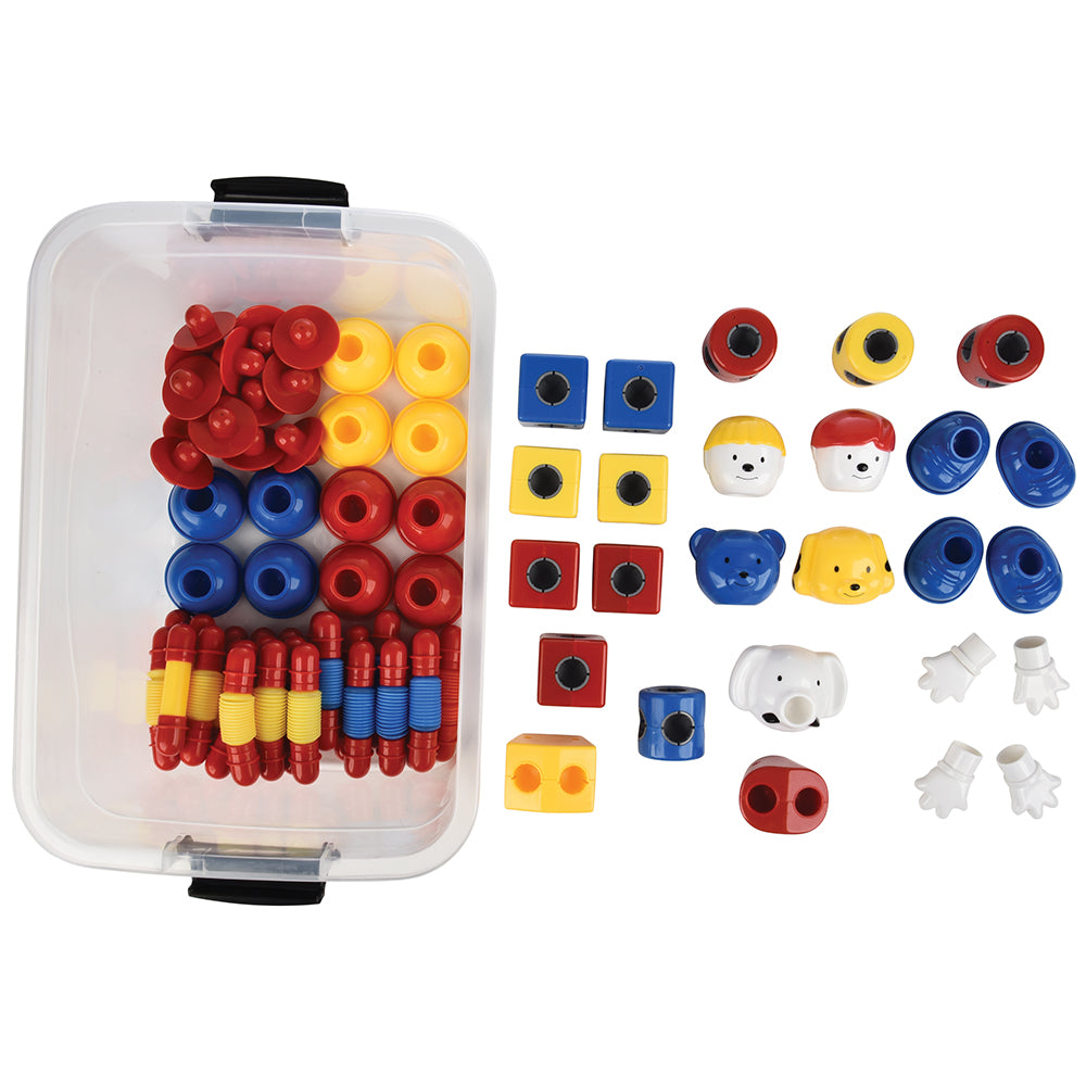 75 Piece Popping Pals Building Set & Storage Tub
