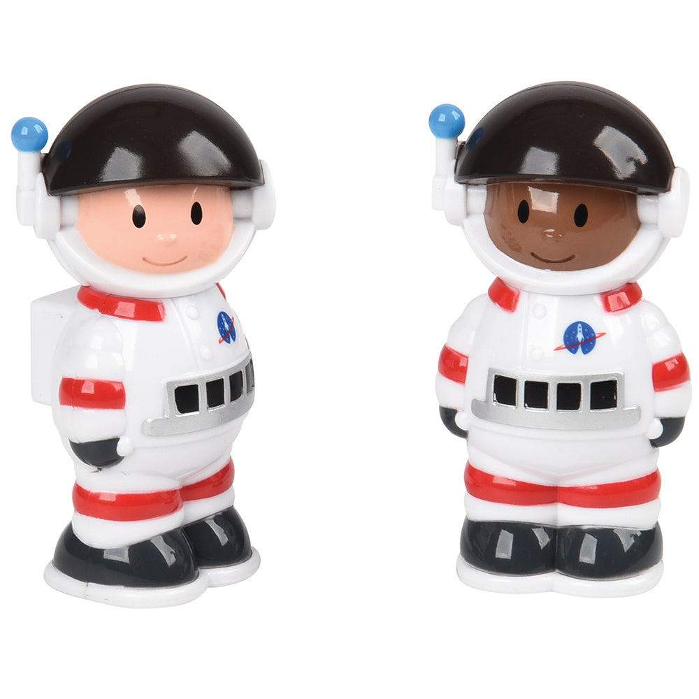Two Diverse Astronaut Figures