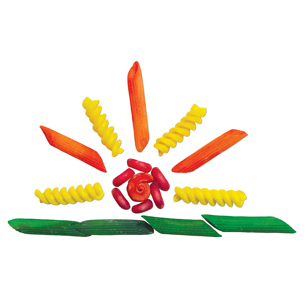 Brightly Colored Pasta Shapes