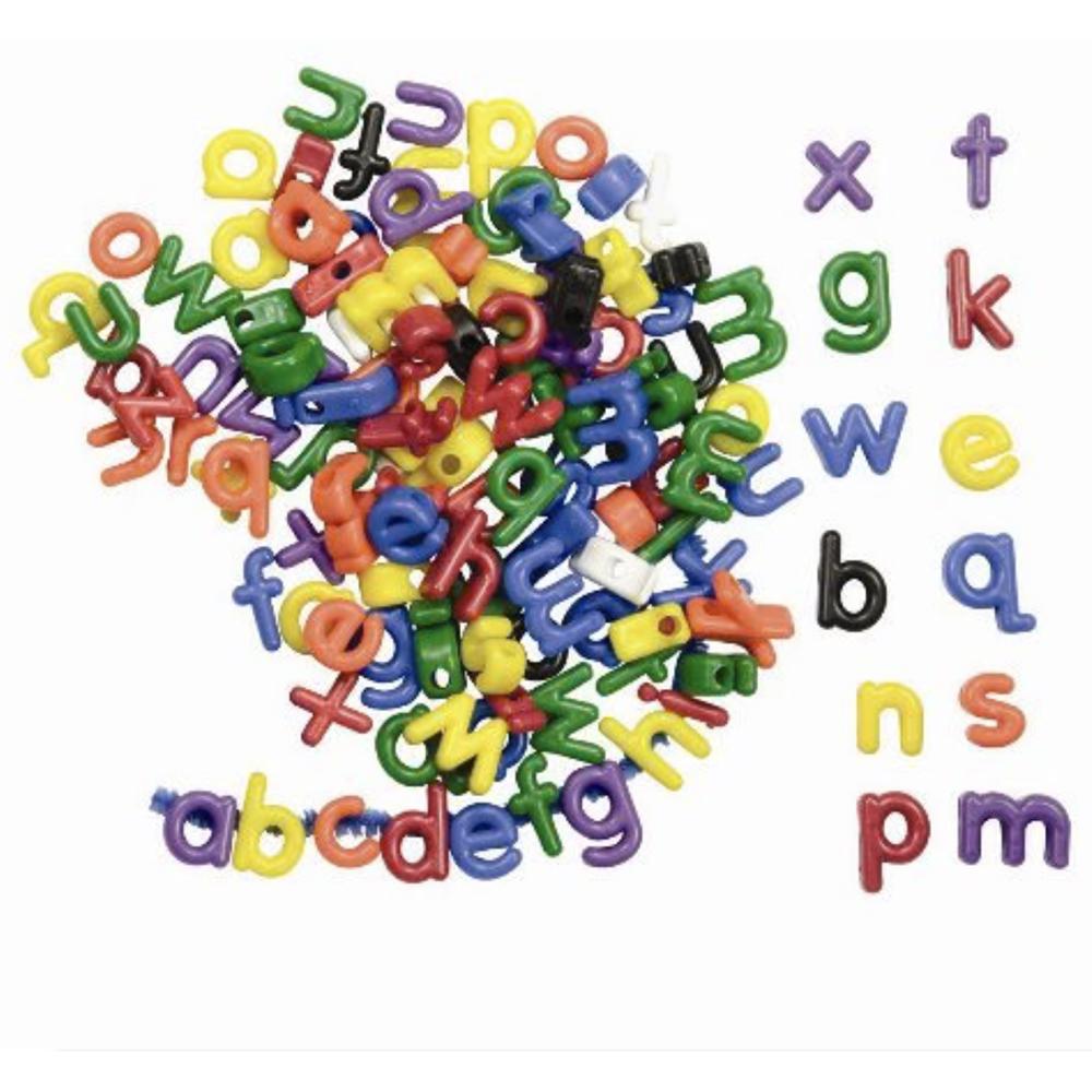 Lower Case Letter Beads - 288 Pieces