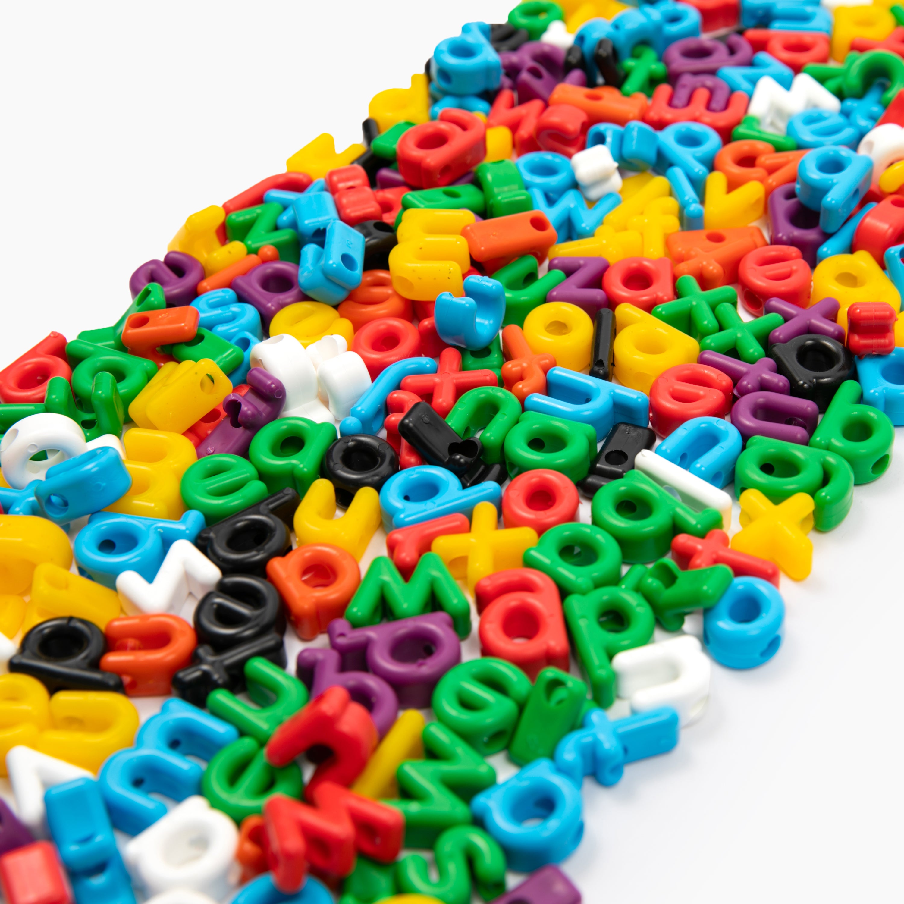 Lower Case Letter Beads - 288 Pieces