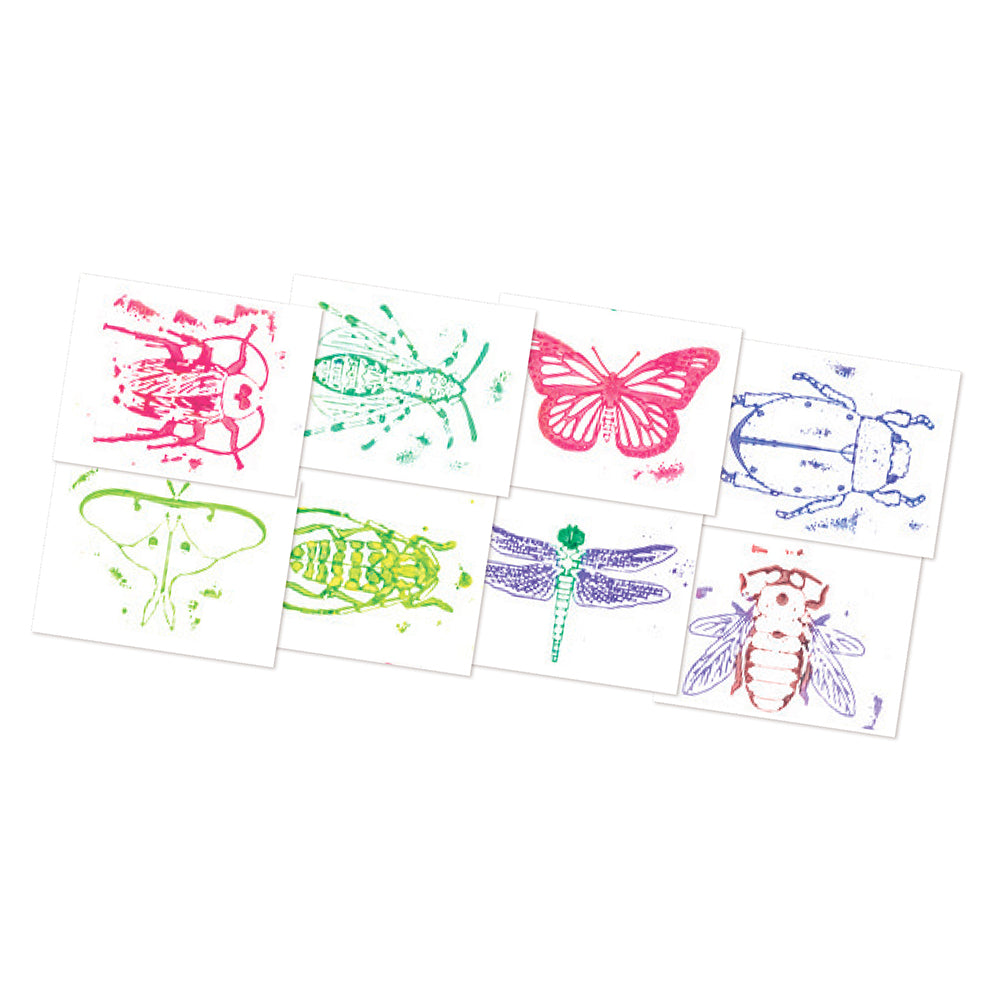 Artwork Produced From Insect Rubbing Plates and Ink Pads