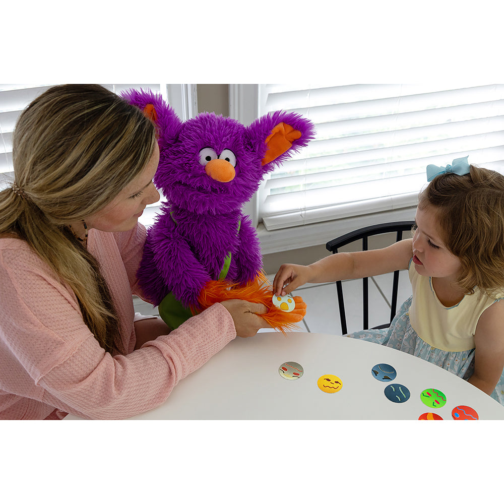 Sensory Play with Edgar Puppet