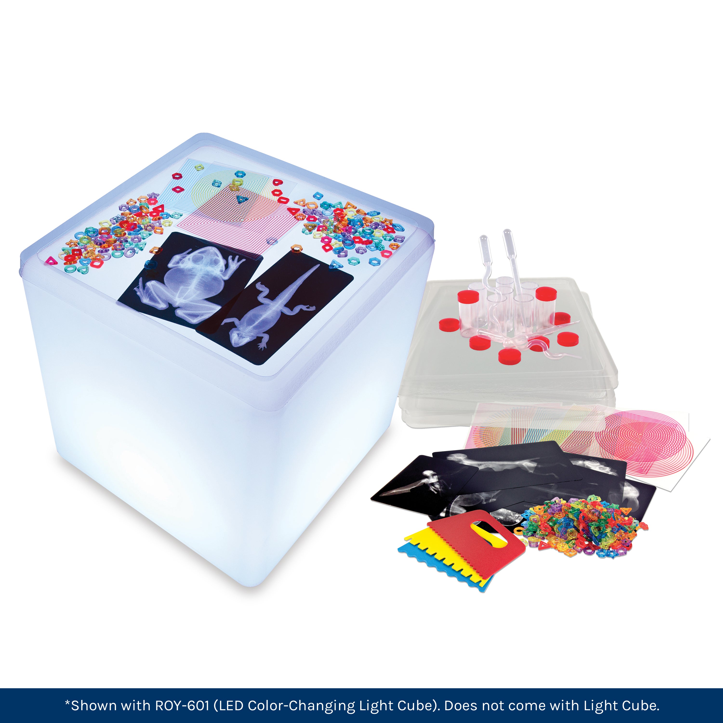 Color-Changing LED Light Cube Sensory Exploration Kit