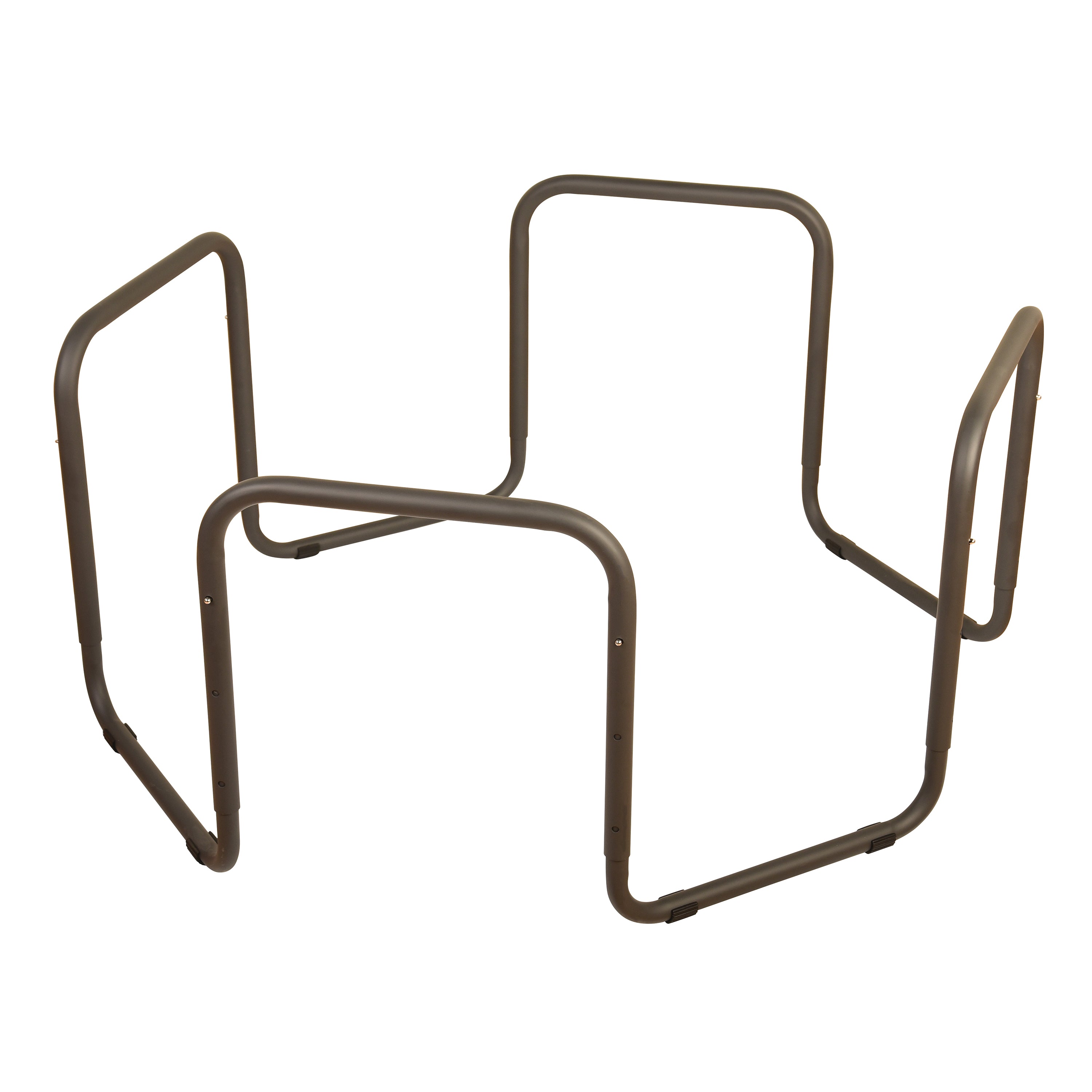 Metal sensory tray holder on a white background