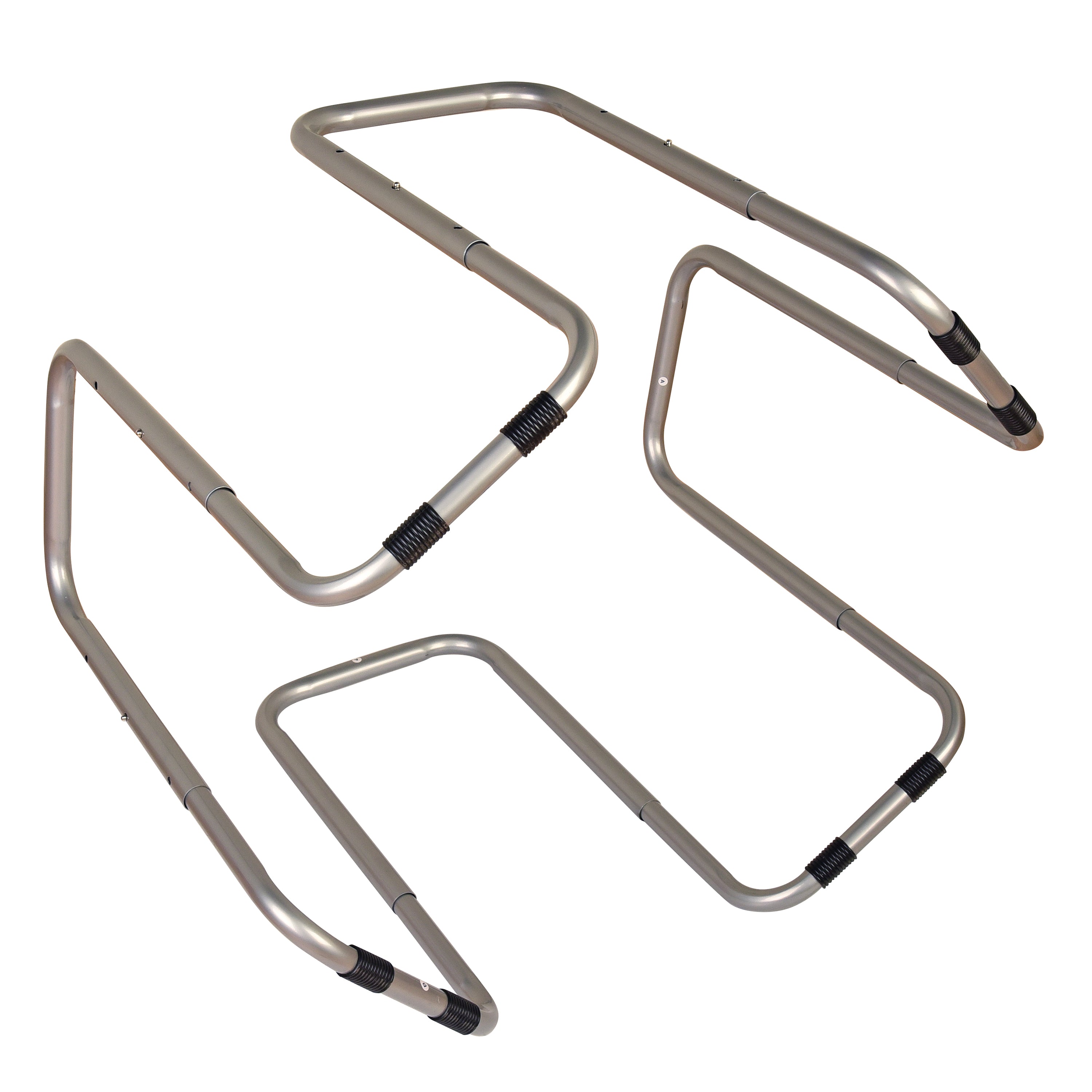 Metal stand for sensory tray on white background