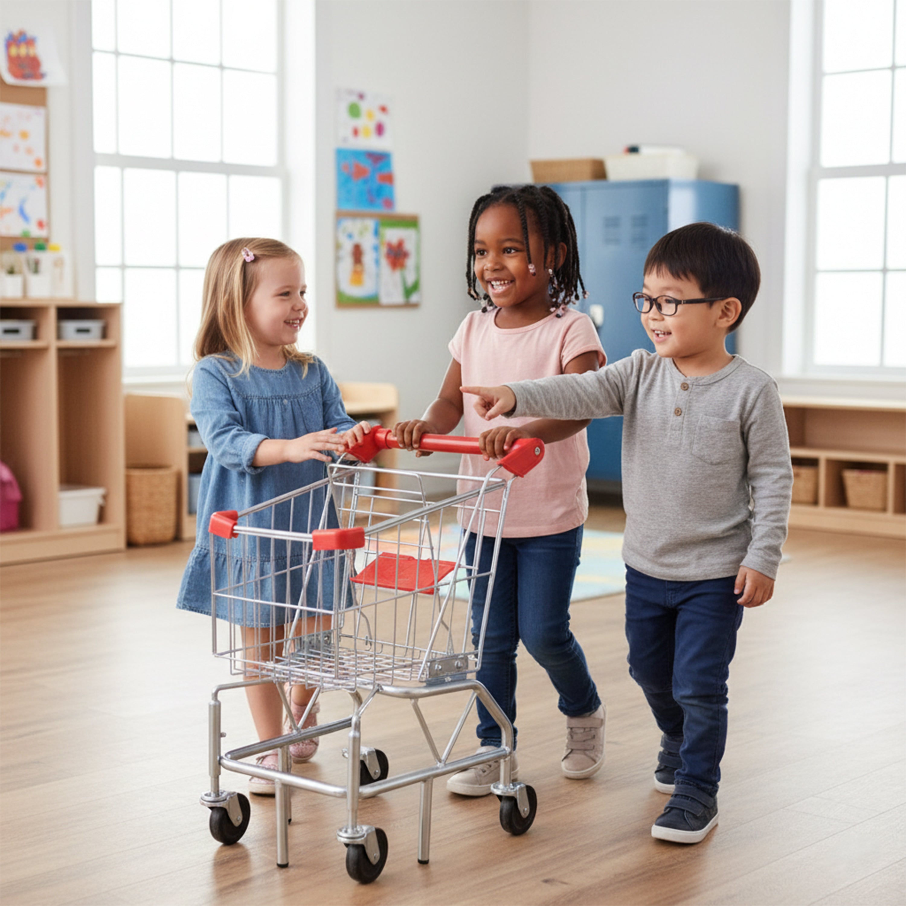 Melissa & Doug® Metal Shopping Cart Toy