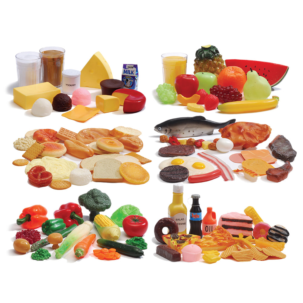 Grouped Life Size Vinyl Plastic Play Food Constructive Playthings