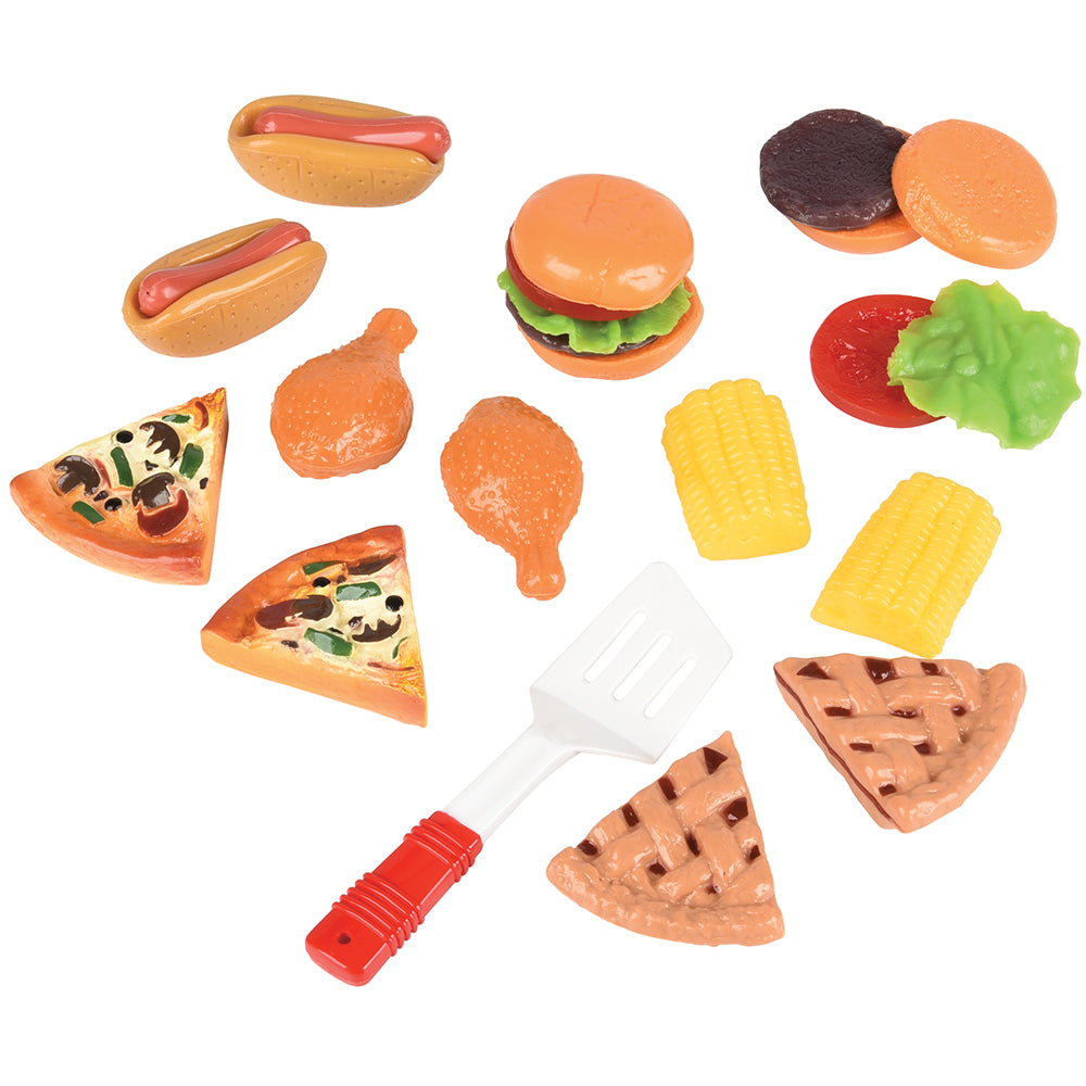 23-Piece Pretend Picnic Food Set | Durable Vinyl Play Food