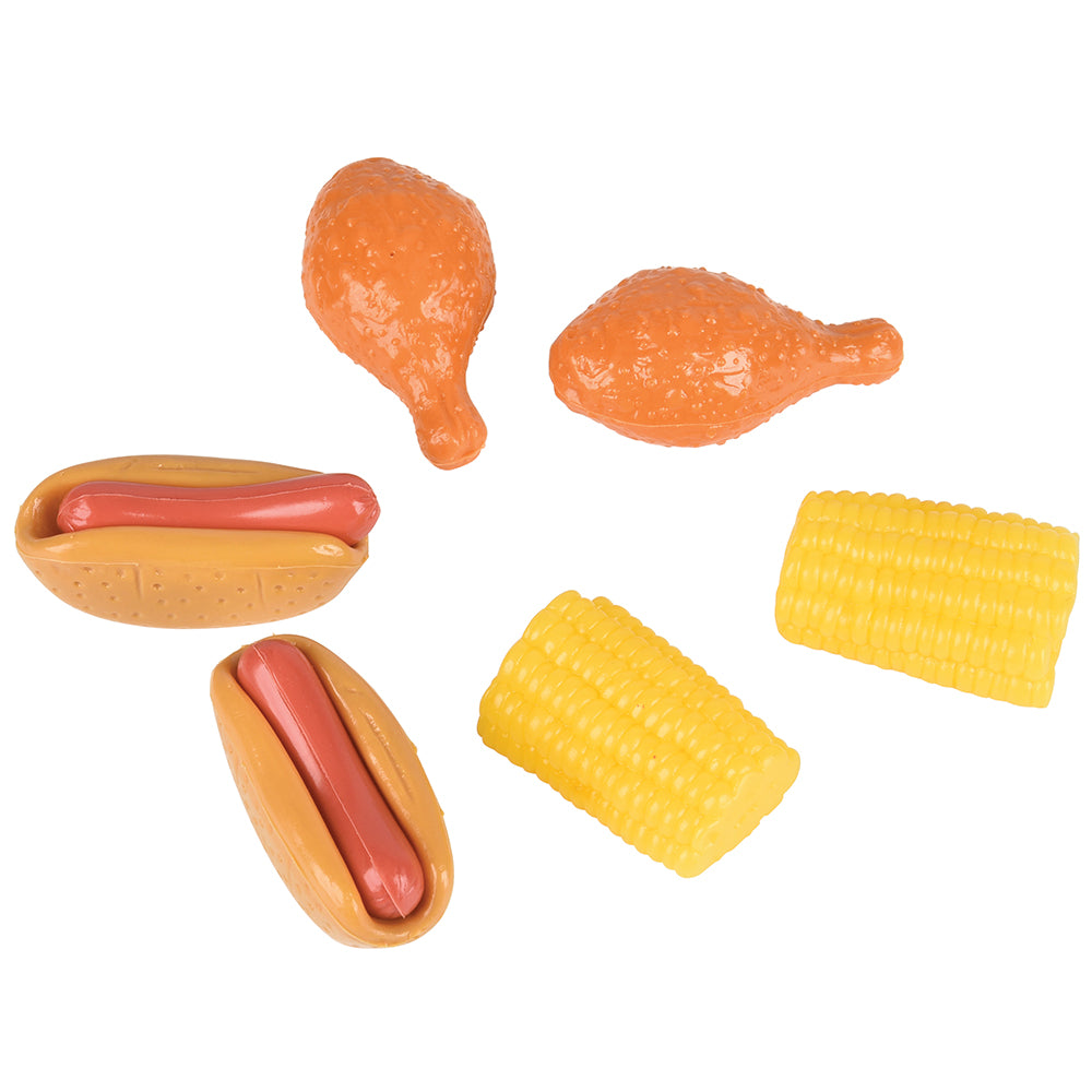 Pretend Play Vinyl Hot Dogs, Chicken Legs and Corn