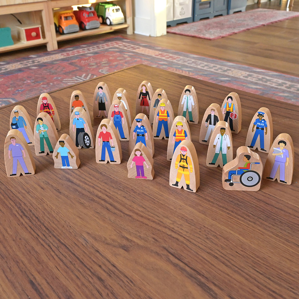 Wooden Community Figures (Set of 25)