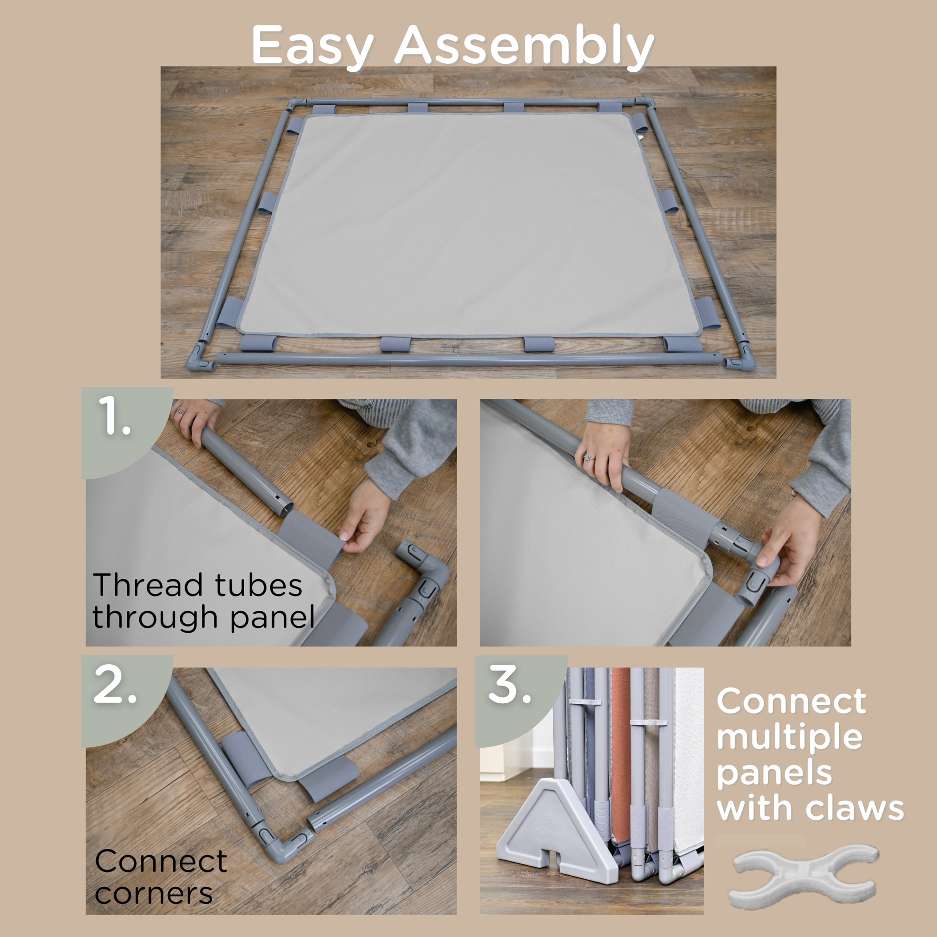 Big Screen PlayPanel - Glacier Gray with Feet