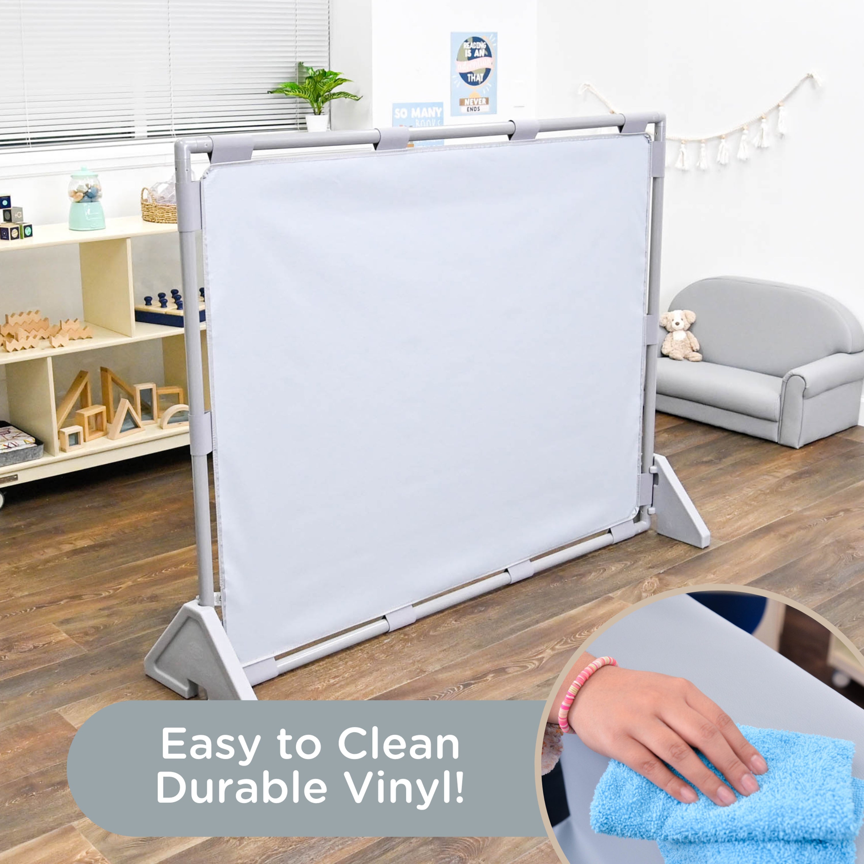 Big Screen PlayPanel - Fog Blue with Feet