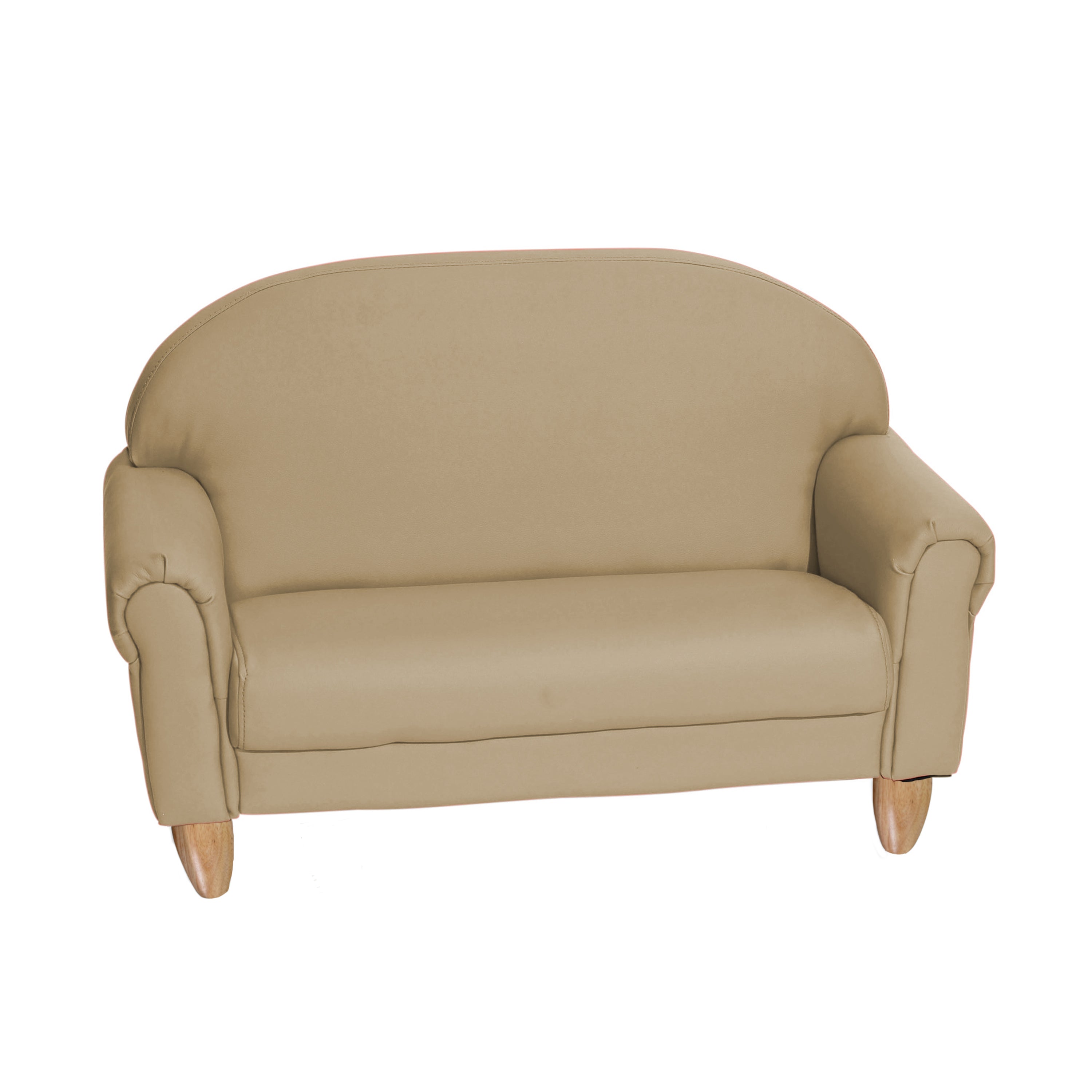 Beige sofa on a white background