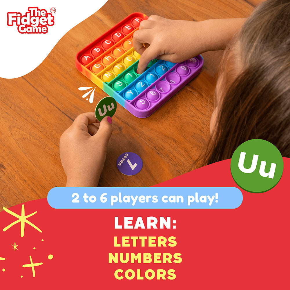 Info Graph for ABC Pop & Match Bingo | Multisensory Alphabet, Number & Color Preschool Learning Game