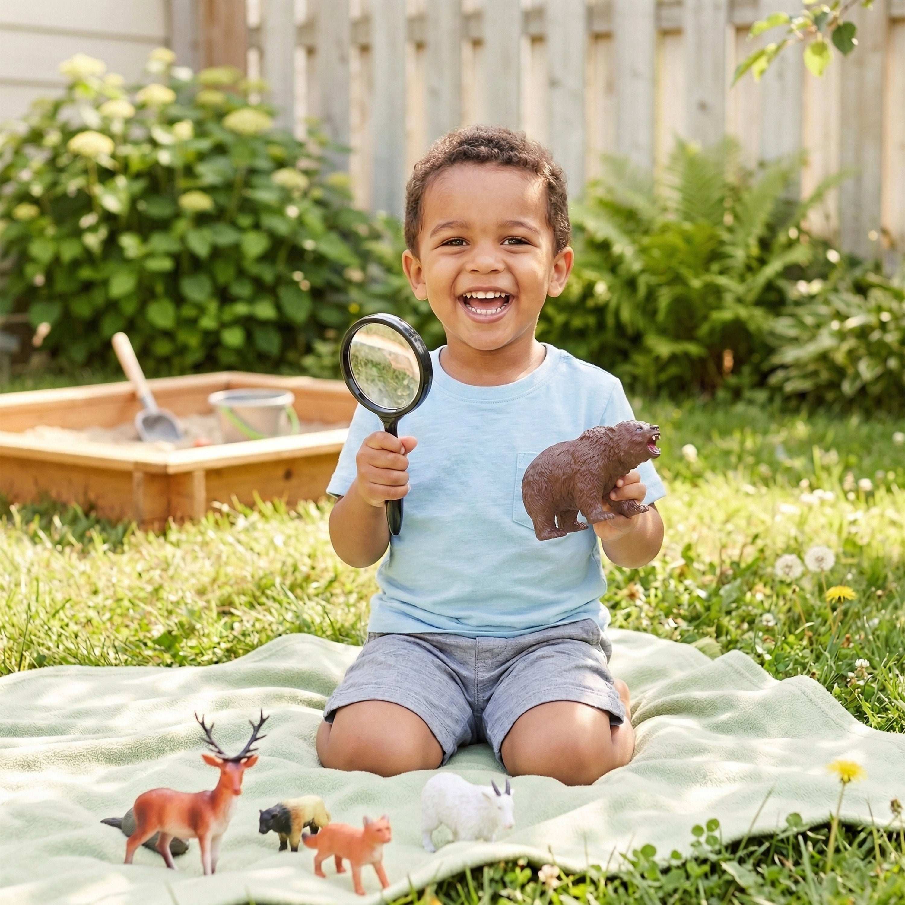 North American Forest Animals | 14 Piece Playset