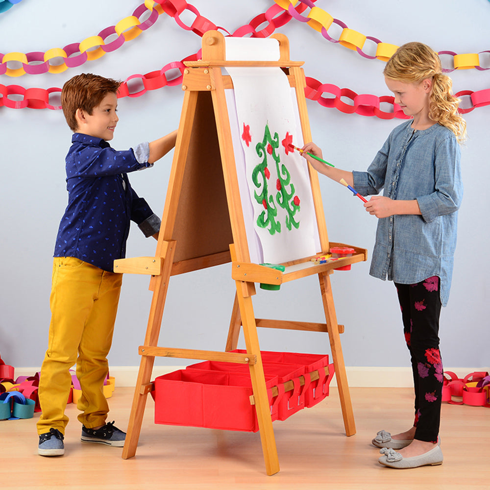 Double-Sided Easel for Classroom Use