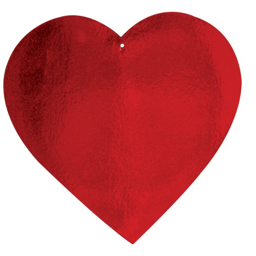 4" Foil Heart Cutouts – Set of 36