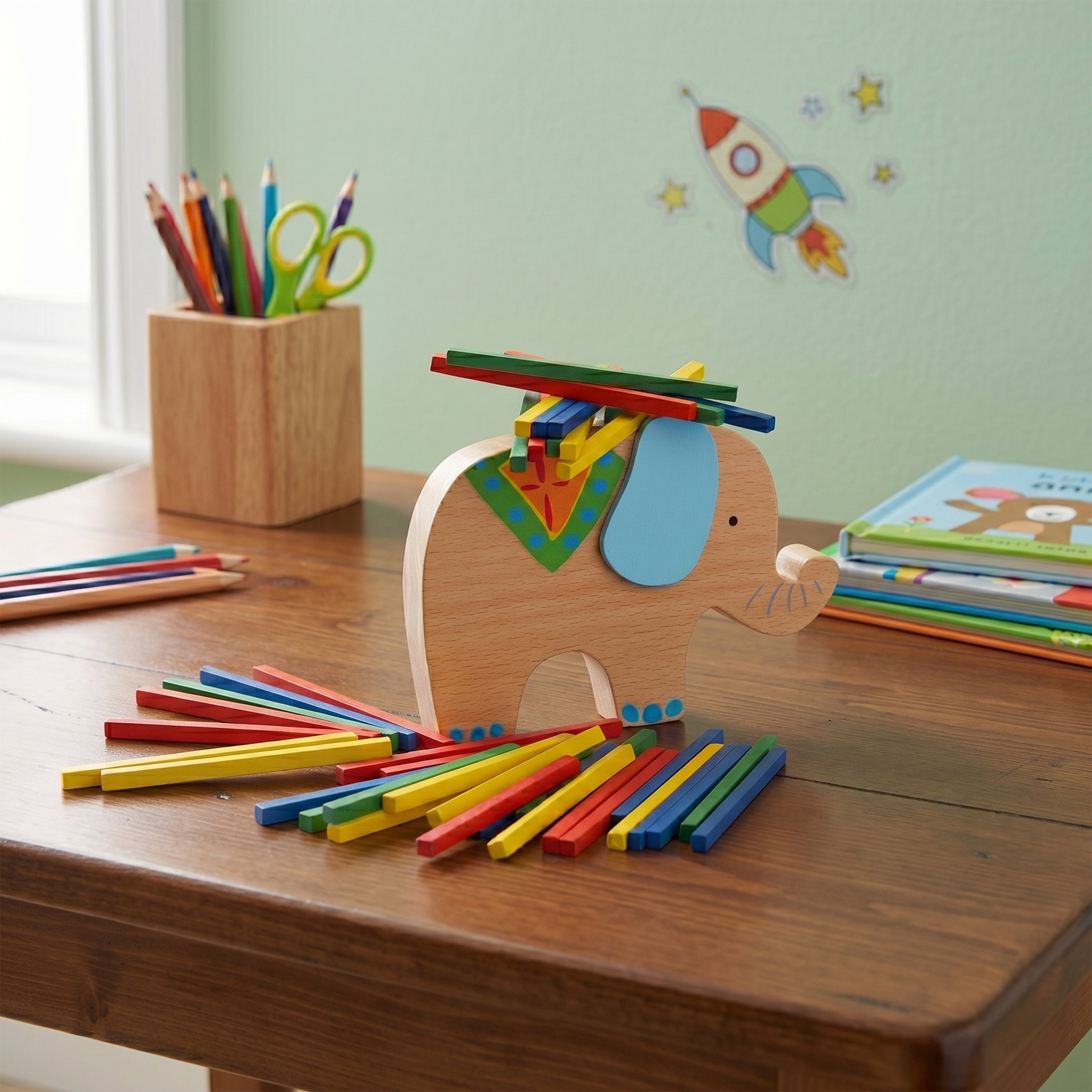 Elephant Stacking Balance Tower – Fine Motor, Focus & Coordination Toy