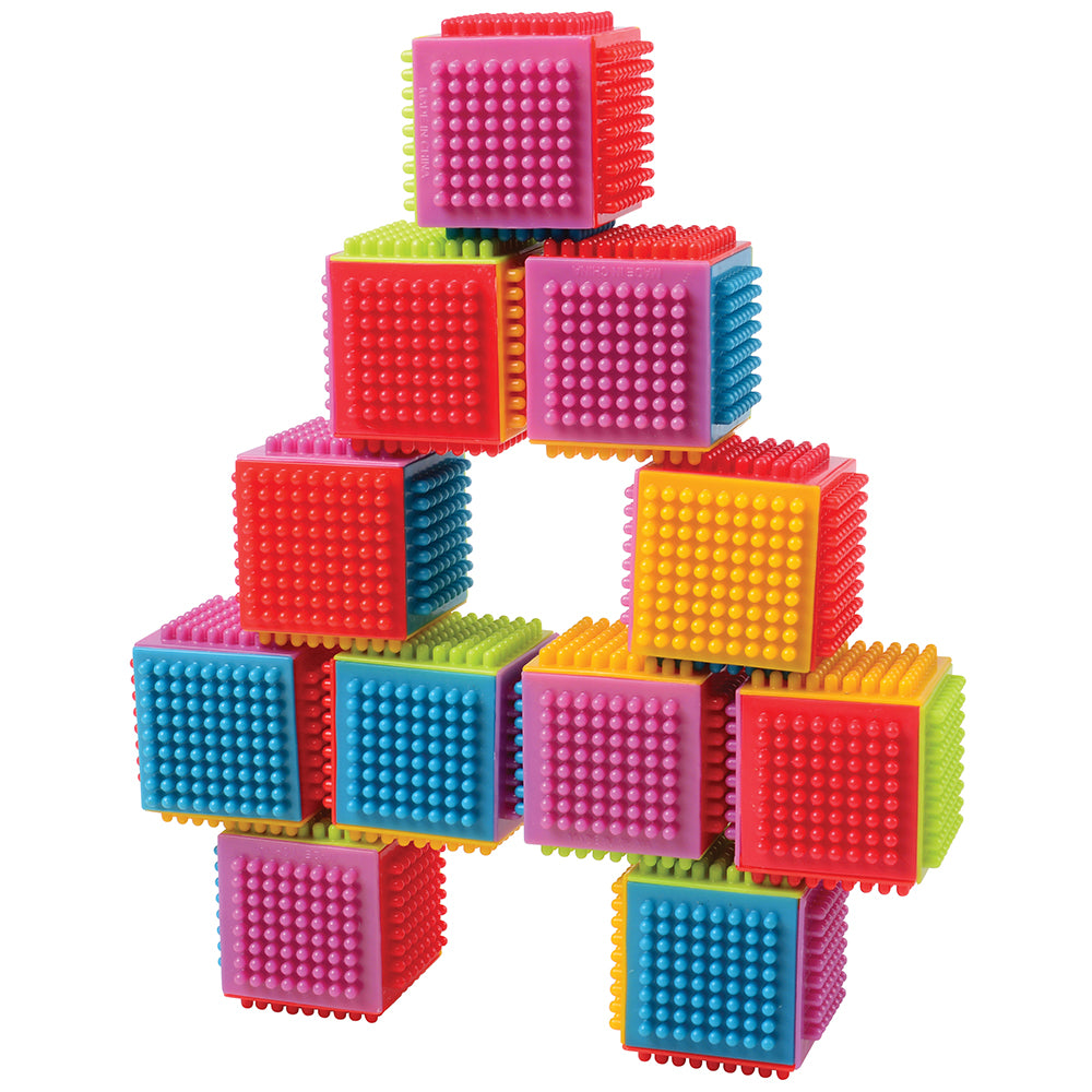 Stackable Colorful Bristle Blocks