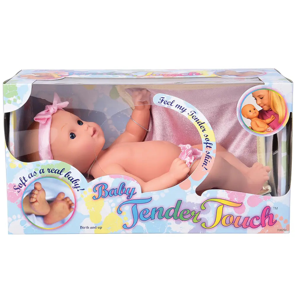 Ultra-Soft & Realistic Tender Touch Caucasian Baby Doll Packaging