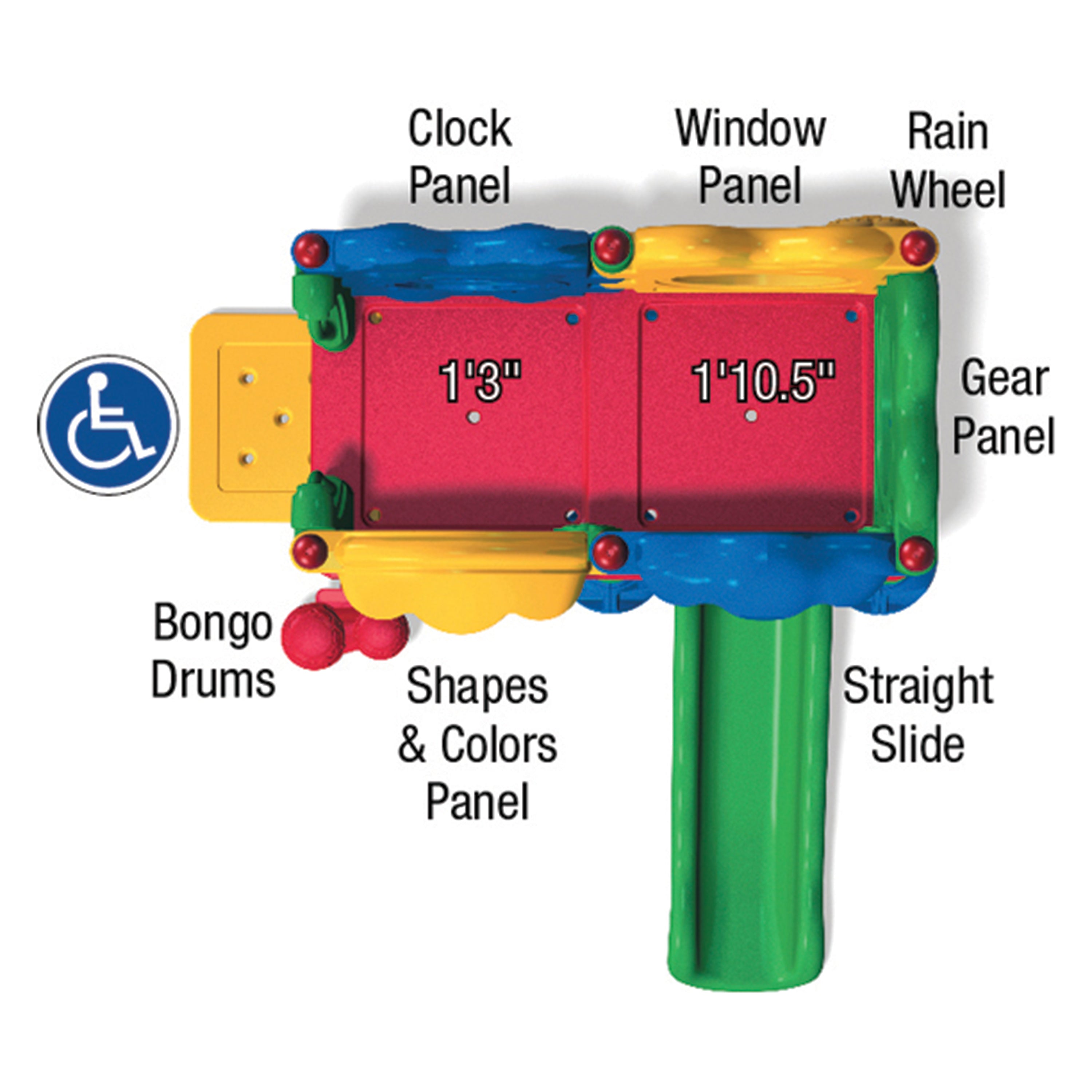 Seedling Playground Structure with Roof | Infant & Toddler