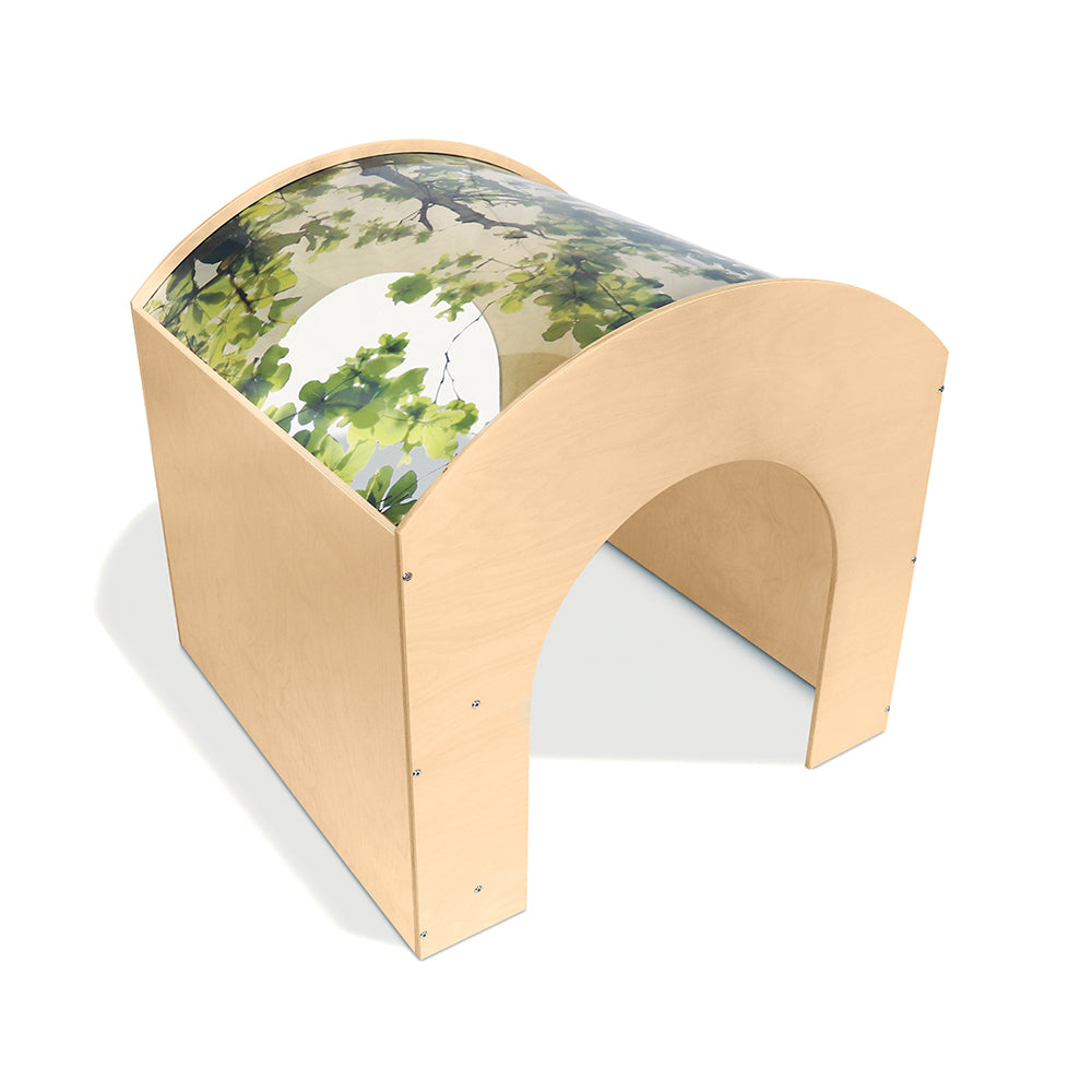 Nature View Reading Nook | Biophilic Canopy Retreat with Book Display & Easy Access