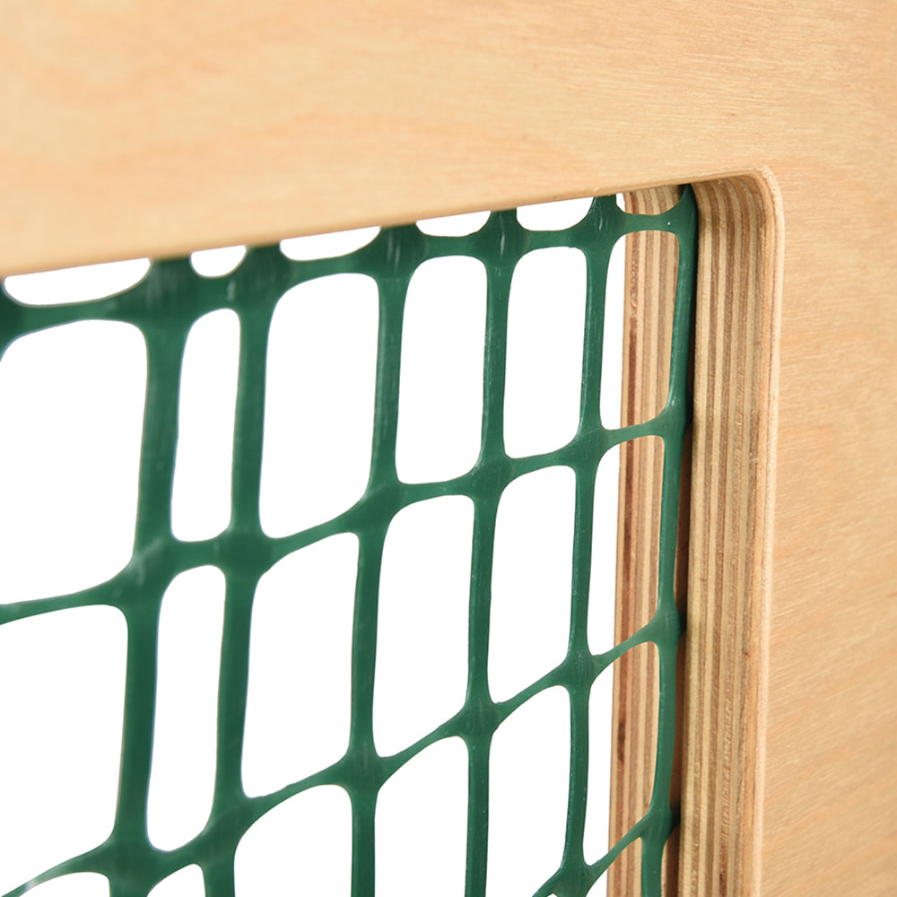 Close-up of Weaving Detail of Collaborative Classroom Weaving Frame