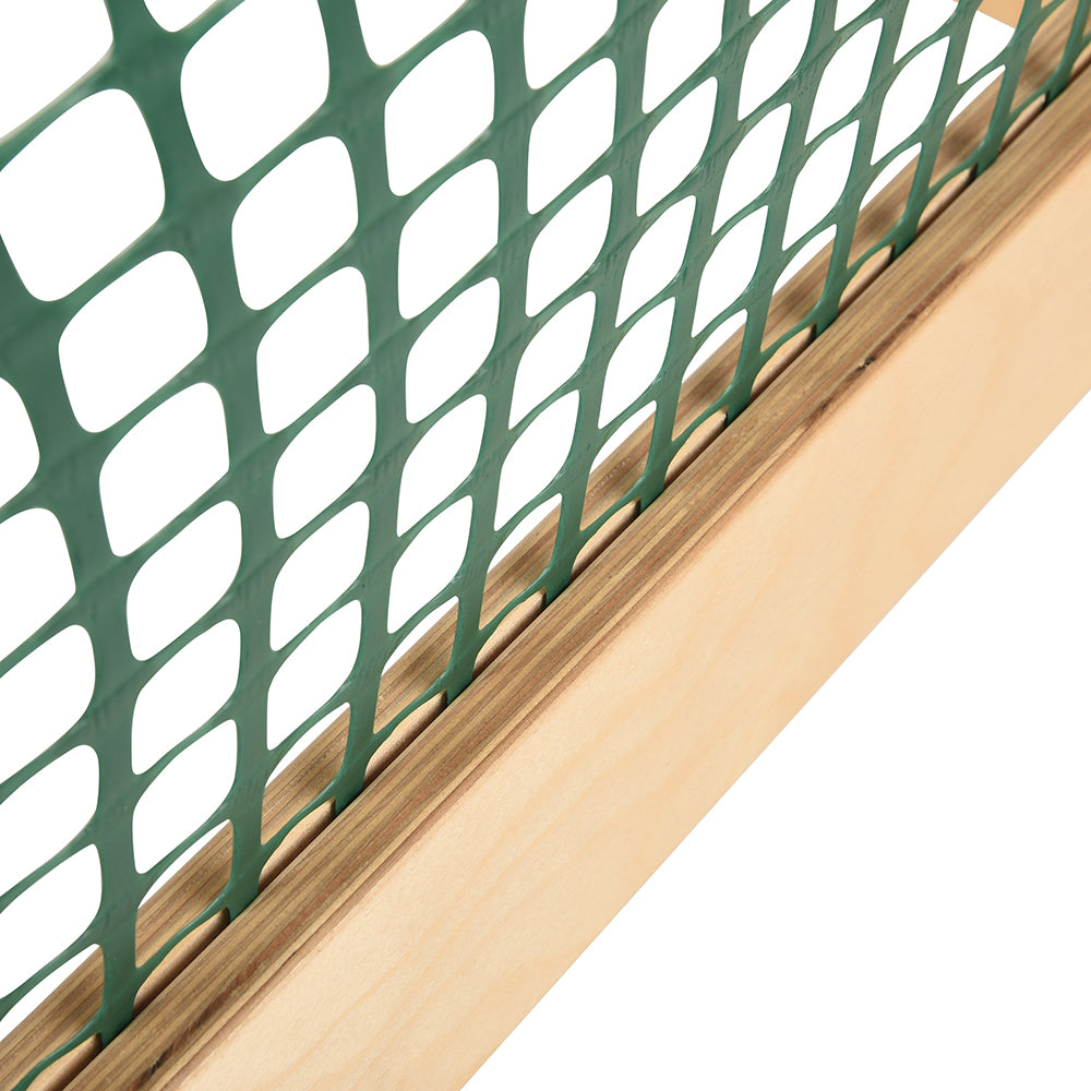 Close-up of Weaving Detail of Collaborative Classroom Weaving Frame