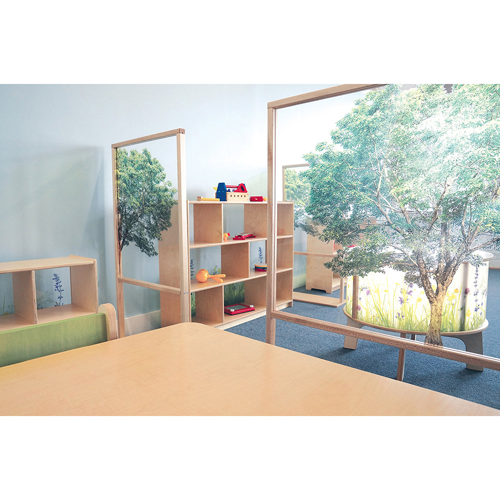 Nature View Tree Acrylic Classroom Partitions Used in classroom