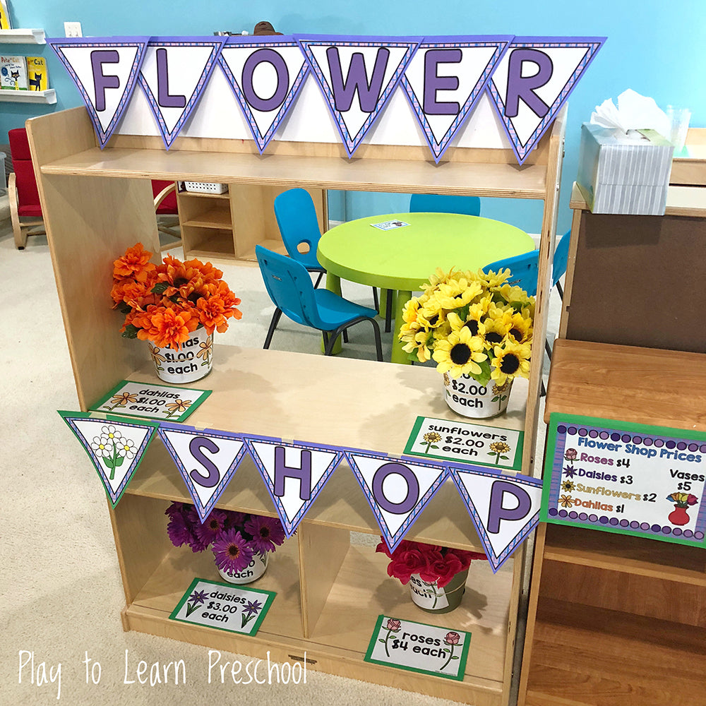 Create-It Station Transformed Into A Flower Shop