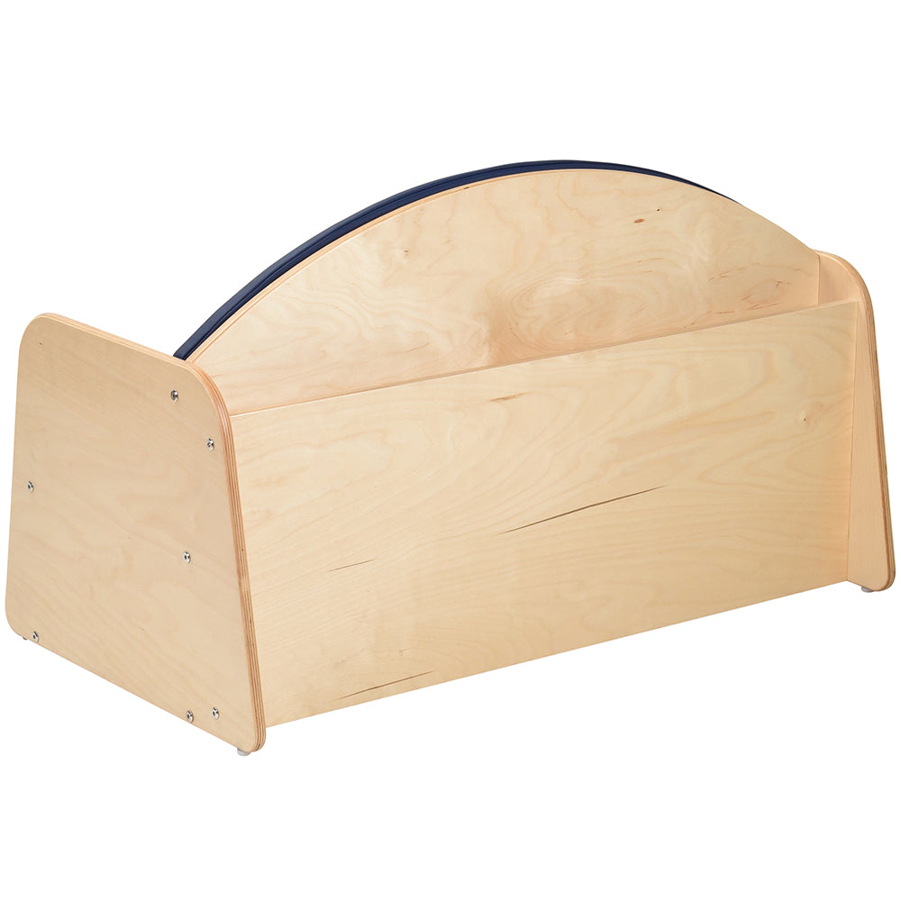 Back View of Classic Classroom Couch with Storage