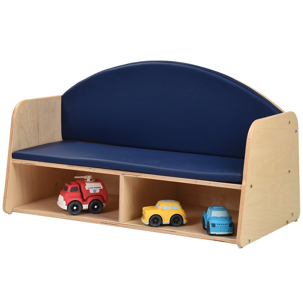 Classic Classroom Couch with Storage Pictured with Toys