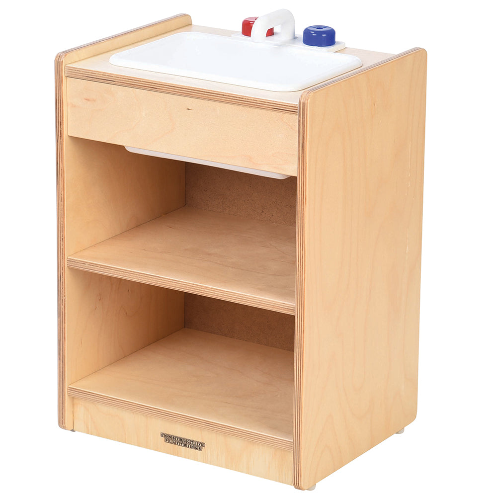 Pretend Play Wooden Toy Sink