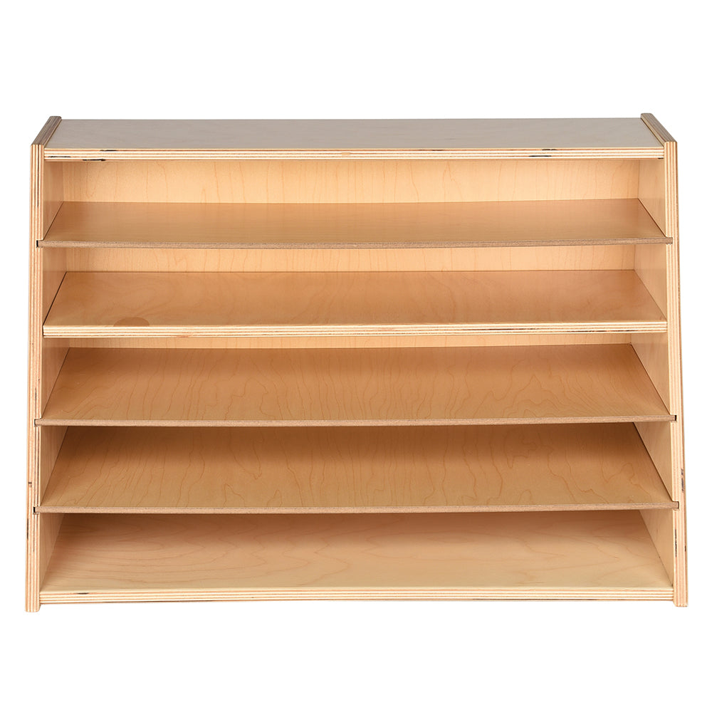 Multi-Level Puzzle Storage Station | Extra Wide Wooden Organizer for Puzzles