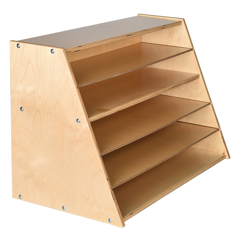 Multi-Level Puzzle Storage Station | Extra Wide Wooden Organizer for Puzzles