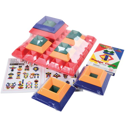 WEDGiTS® Junior Activity Kit – 20 Piece STEM Building Set Wedgits