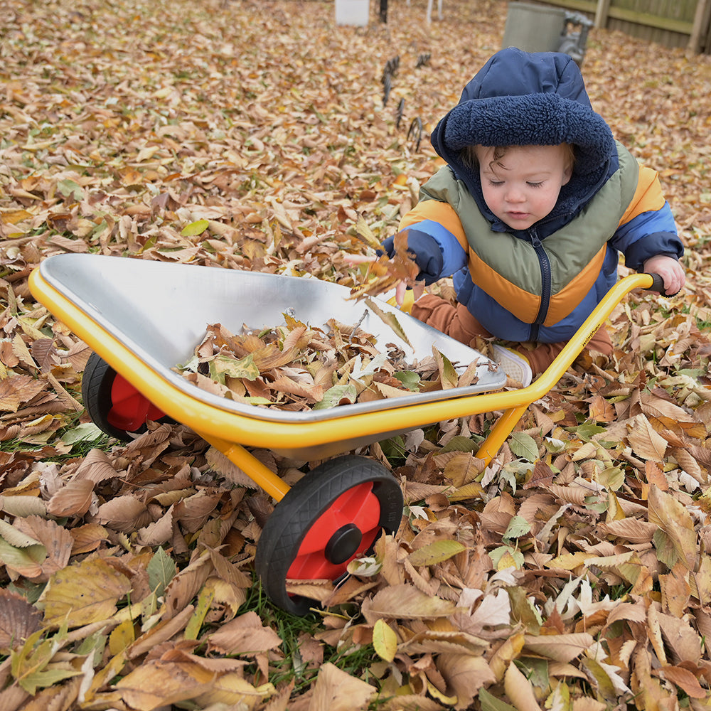 Heavy-Duty Steel Wheelbarrow