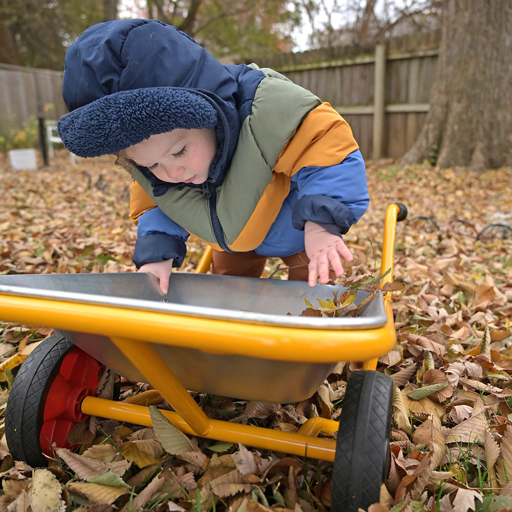 Heavy-Duty Steel Wheelbarrow