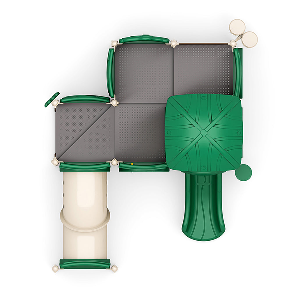 Top View of Natural Colored Ashton Playground (with roof)