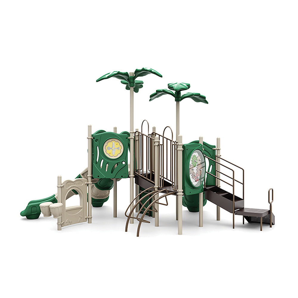 Sideview of Natural Colored Palm Springs Playground