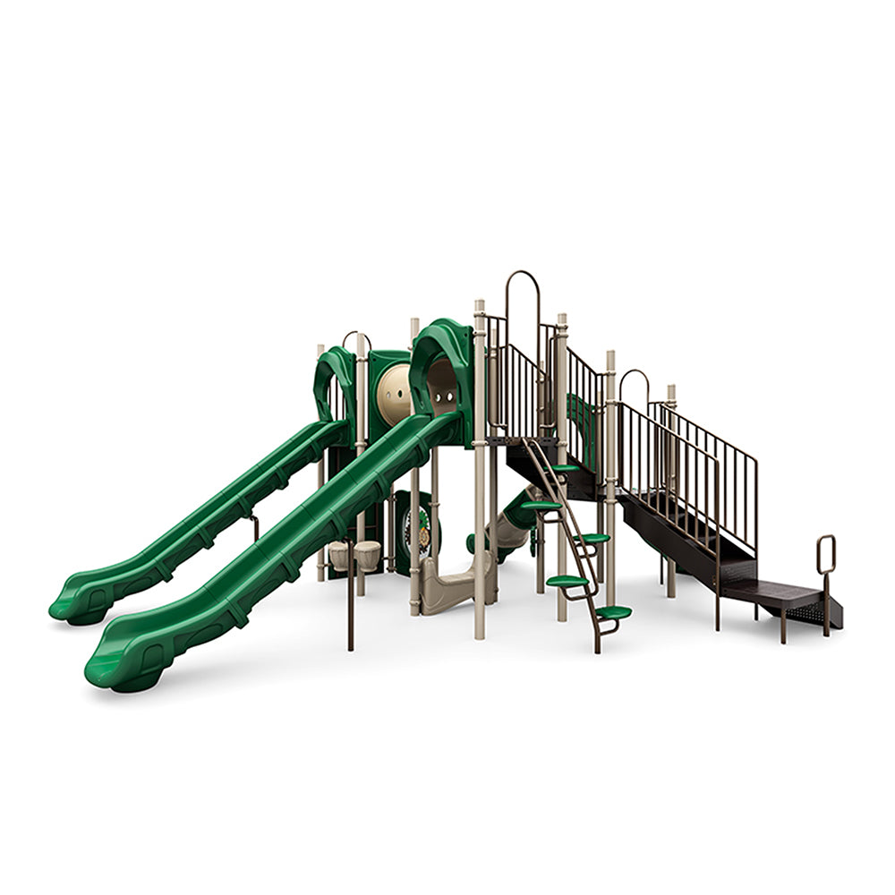 Sideview of Natural Colored Poeter Playground